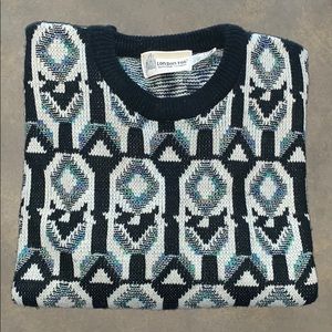 VNTG London Fog Sweater! 80s/90s color pattern!